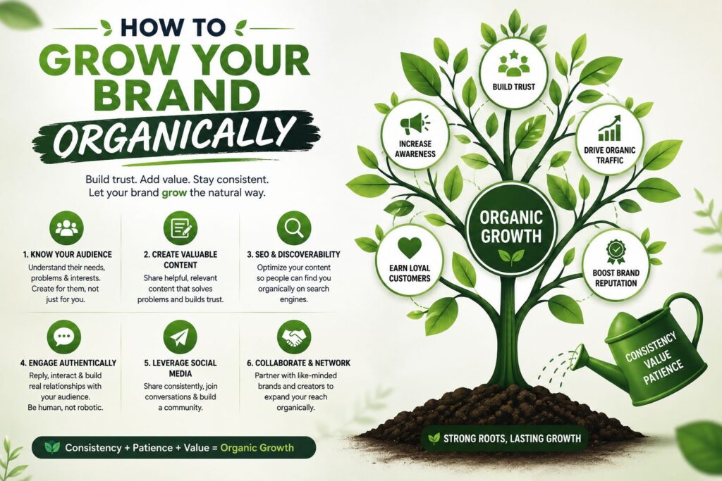 grow your brand in an organic way